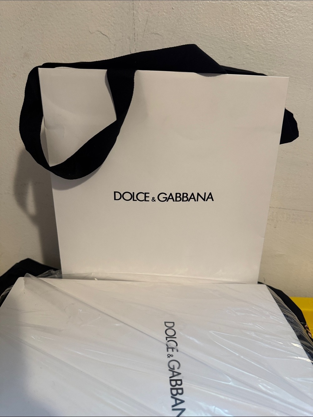 Dolce & Gabbana Black and White Logo Tote Bag